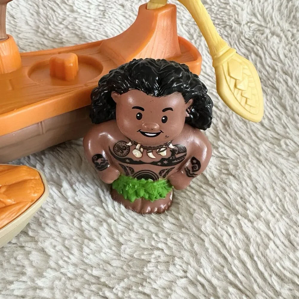 Fisher Price Little People Disney Moana Maui Canoe Boat Toy Set